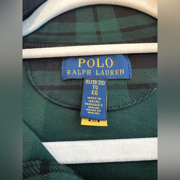 Ralph Lauren boys Green Plaid Pullover - Picture 4 of 5